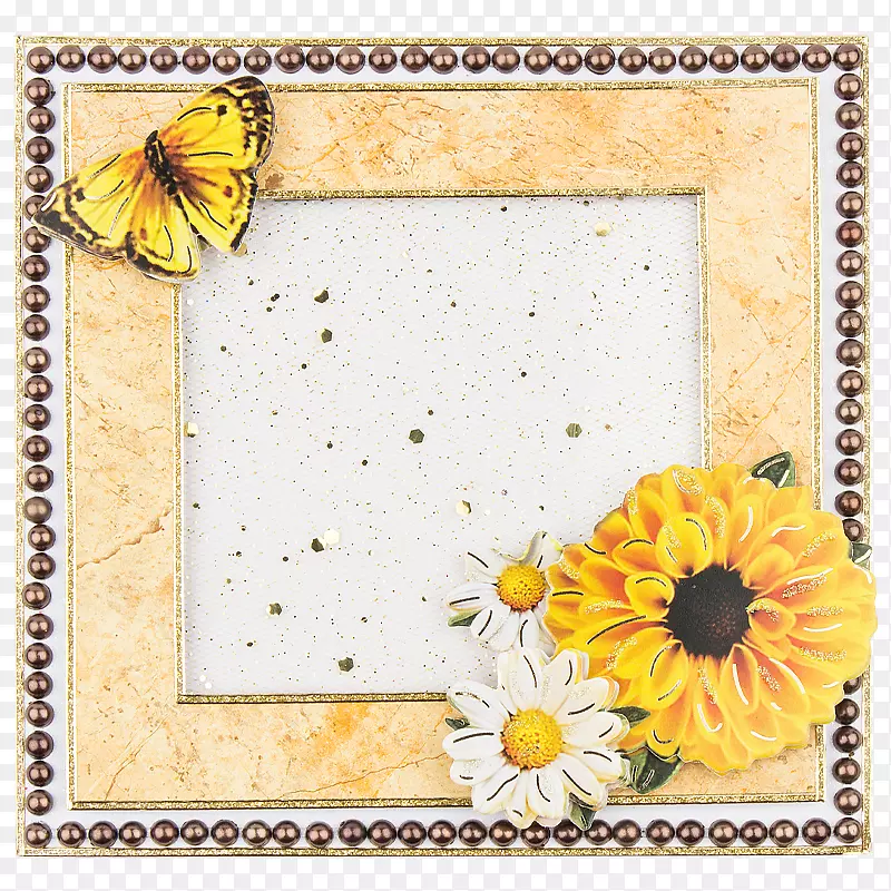 纸花设计画框向日葵