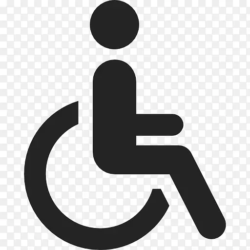 残疾伤残泊车许可证标志轮椅图-轮椅