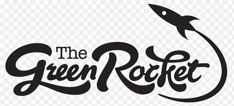 标志绿色火箭品牌火箭甜甜圈&极致冰淇淋-绿色火箭