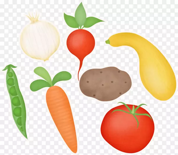蔬菜集团素食烹饪剪贴画水果-蔬菜