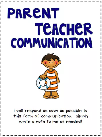 沟通家长-教师会议报价剪贴画-幼儿园交流剪报