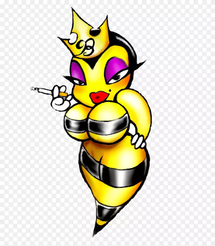 蜂王的共同恳求(哇哦！)纹身画-蜜蜂