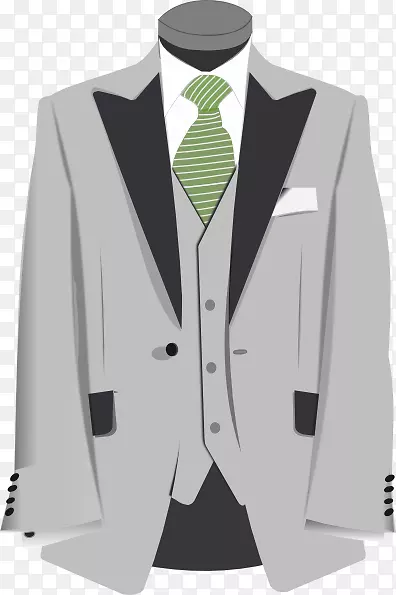 西装夹克领带剪贴画-男装剪贴画