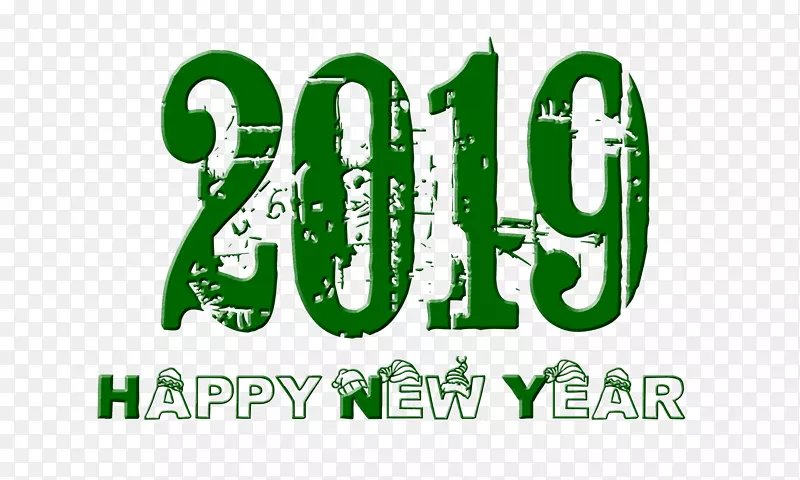 2019年透明的巴布亚新几内亚新年快乐。