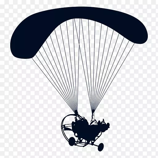 动力滑翔伞降落伞png网络图.伞棚