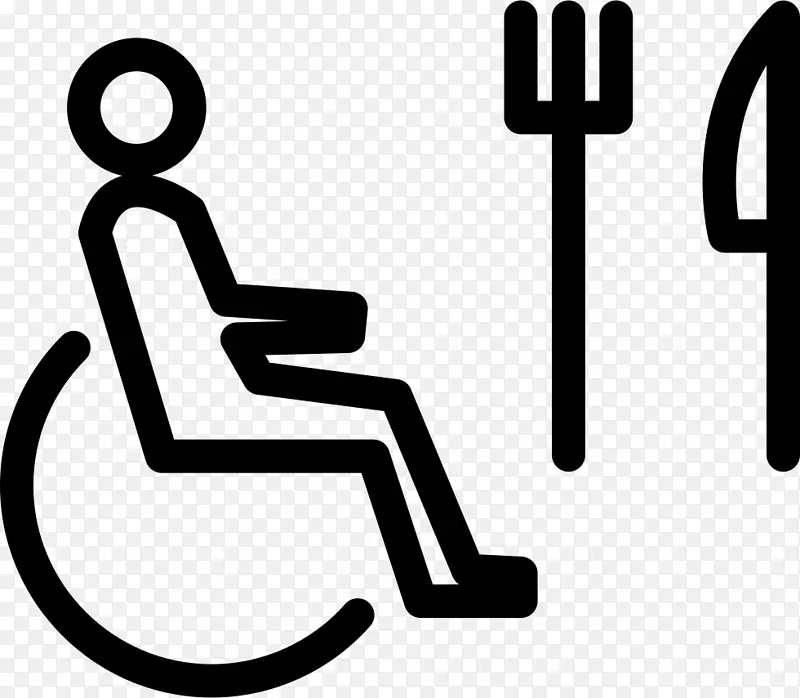 残疾轮椅标志电脑图标健康护理-轮椅