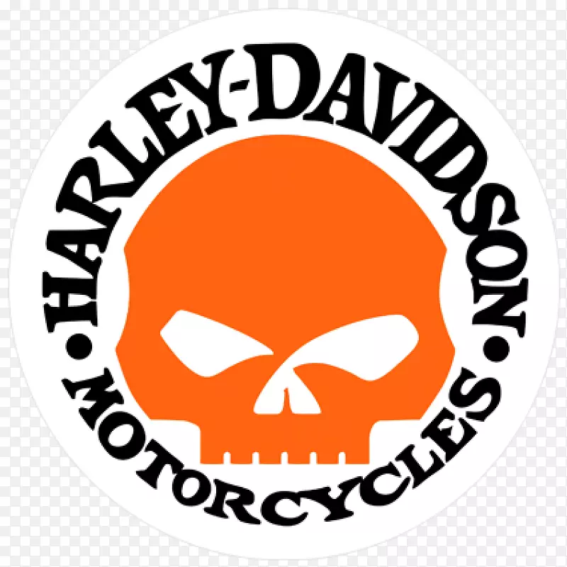 墙上贴上哈雷-戴维森贴纸摩托车-摩托车