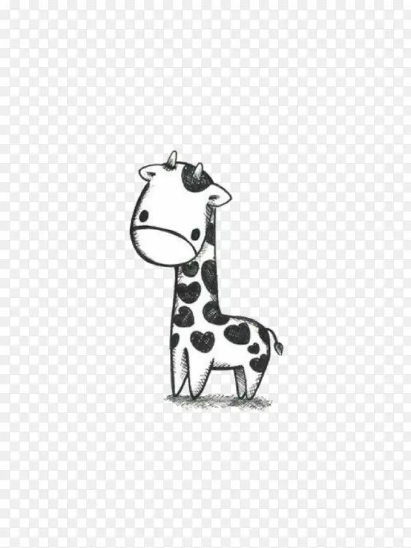 婴儿长颈鹿素描如何画长颈鹿