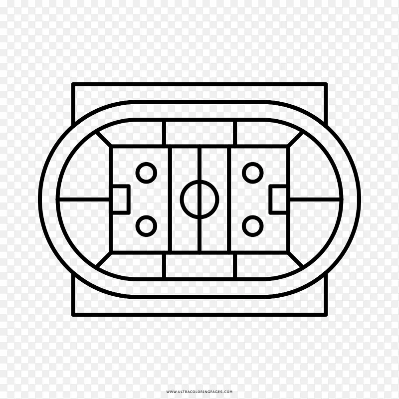 科尔切斯特社区体育场绘制图像图形.足球
