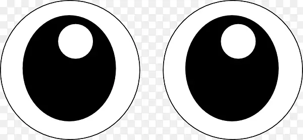 品牌黑白圆圈-卡通眼