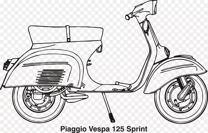 滑板车Piaggio Vespa PX摩托车-滑板车
