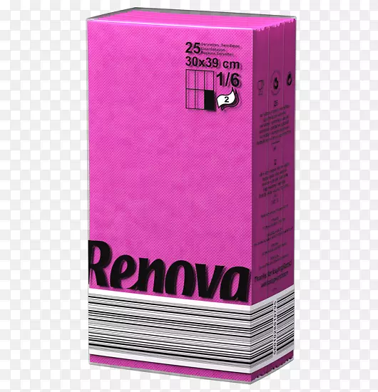 布餐巾纸，蕾诺瓦粉红色