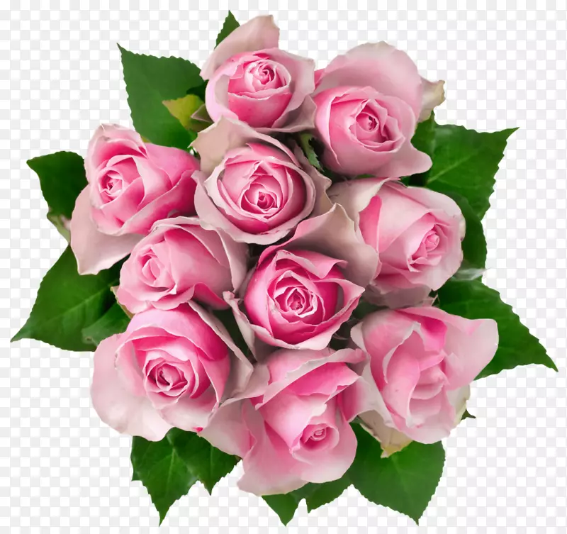 花束剪贴画玫瑰粉色花朵-玫瑰