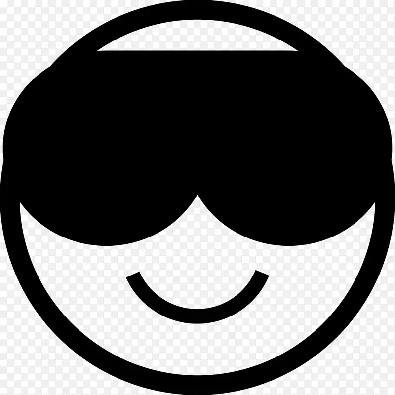 笑脸表情电脑图标太阳镜剪贴画
