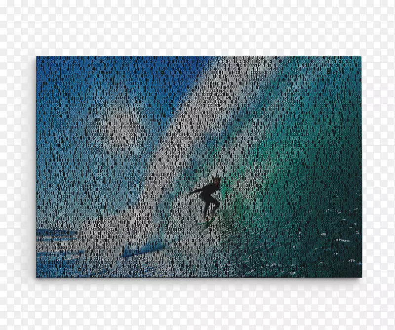 冲浪帆布印刷艺术夏威夷-冲浪波
