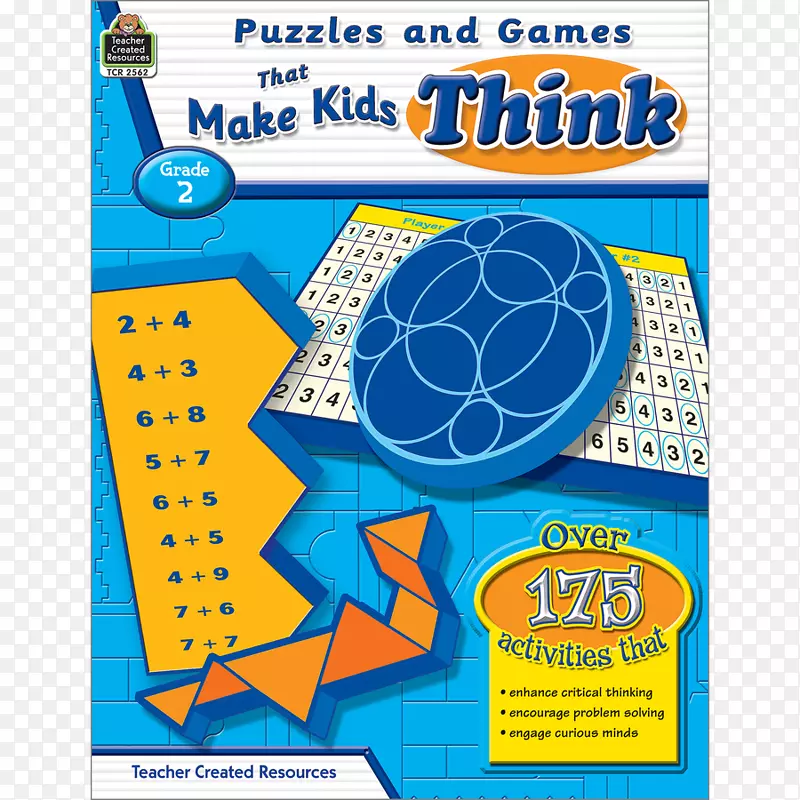 让孩子思考的拼图和游戏，2级产品有机体字体书-孩子思考