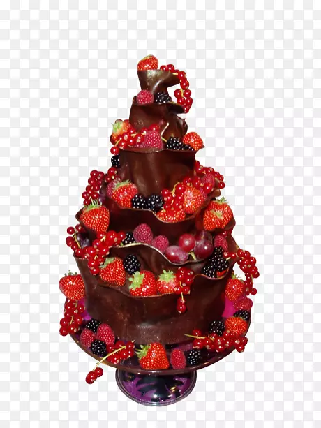 最爱的蛋糕托巧克力第一圣餐-水果蛋糕