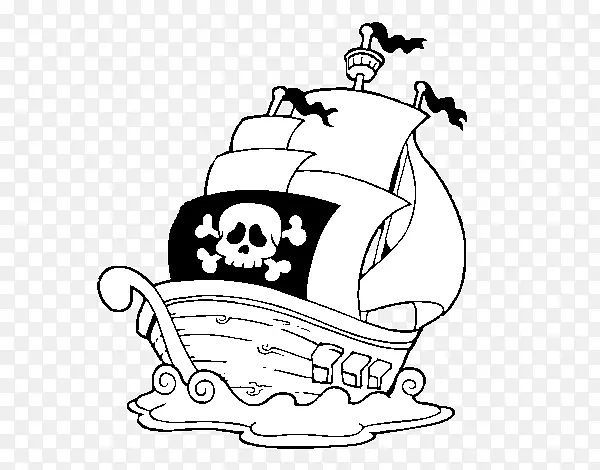 海盗着色书画船海盗