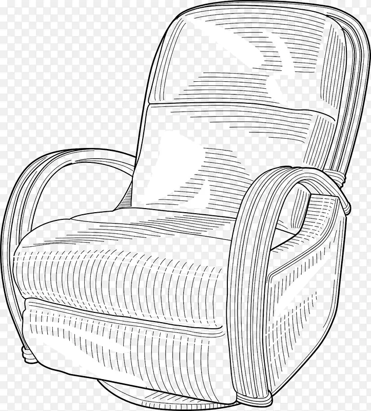 Eames躺椅剪贴画躺椅