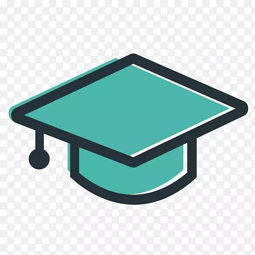 毕业典礼广场学术帽电脑图标教育学位-学生