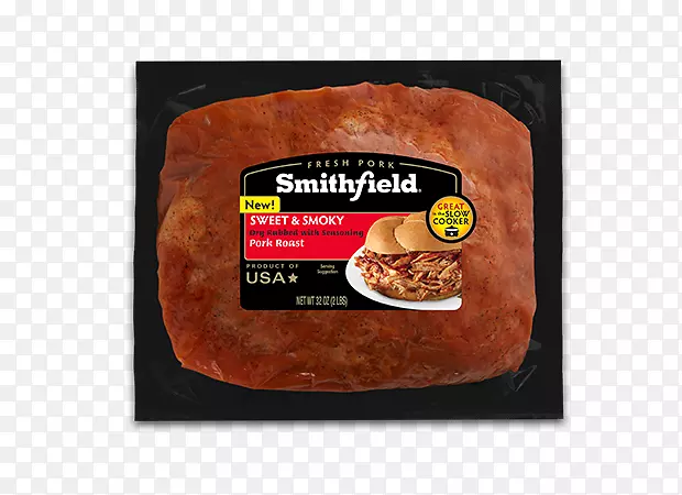 烤史密斯菲尔德食品的基尔巴萨猪肉腰.烤猪肉