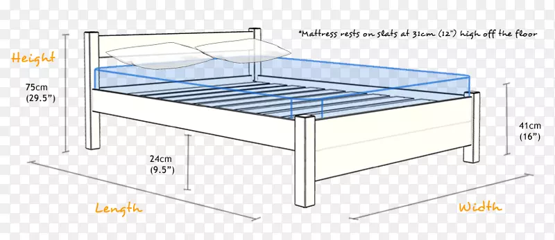 床架双层床尺寸平台床高测量