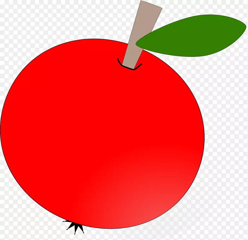 剪贴画图形苹果水果卡通-苹果