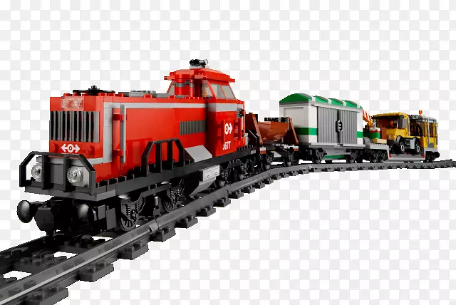 乐高60052城市货运列车乐高3677城市红色货运列车铁路货运列车