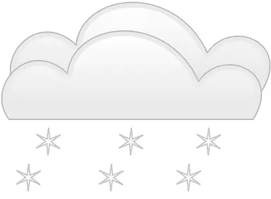 天气风暴剪辑艺术-可爱的雪花悬崖
