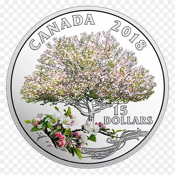 加拿大银币皇家加拿大薄荷苹果薄荷