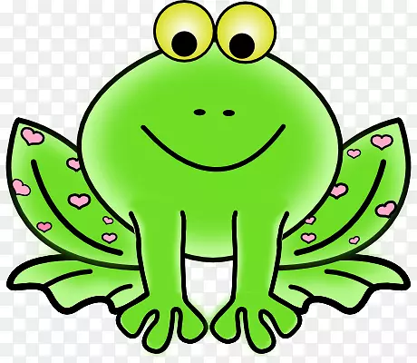 青蛙剪贴画-绿色剪贴画