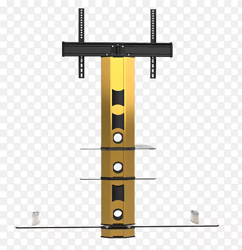 高清晰度电视玻璃架子家具.金支架