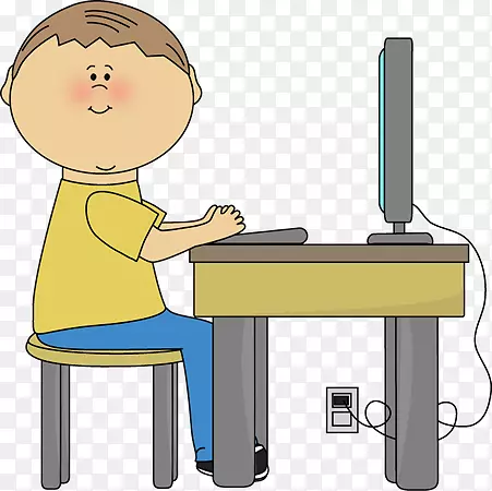 电脑儿童剪贴画-法国电脑剪贴画