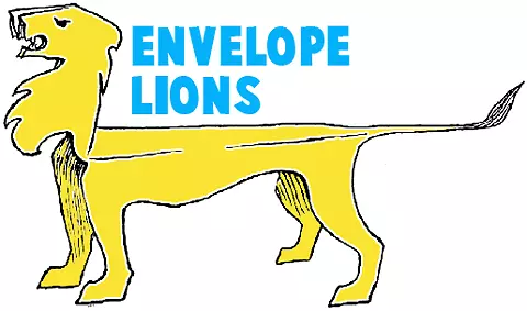 狮子纸狗工艺夹艺术-剪出马戏团狮子模板