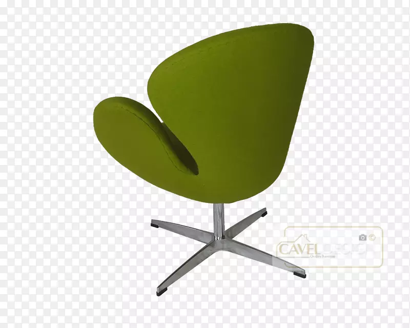 椅子天鹅绿色塑料-绿色橄榄