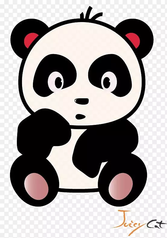 大熊猫可爱的熊猫画图片卡通-Cymbal猴子