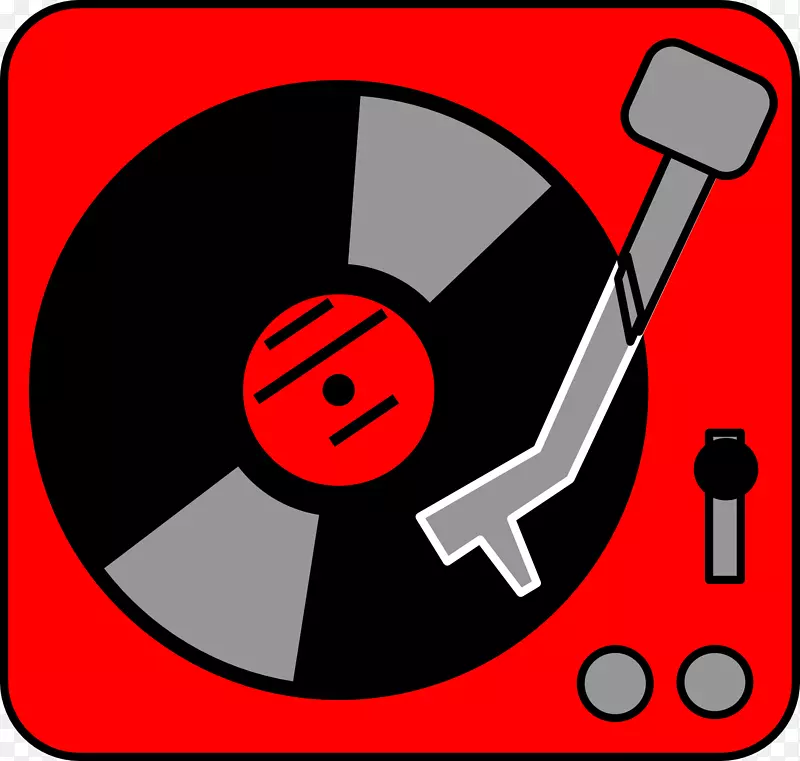 留声机唱片-直接驱动转盘、曲棍球、剪贴画