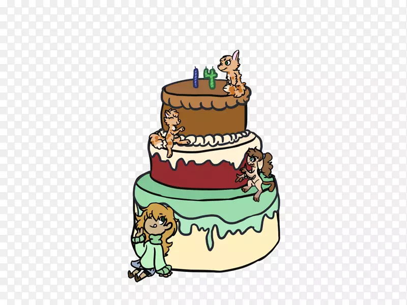 生日蛋糕装饰剪贴画托-生日用品