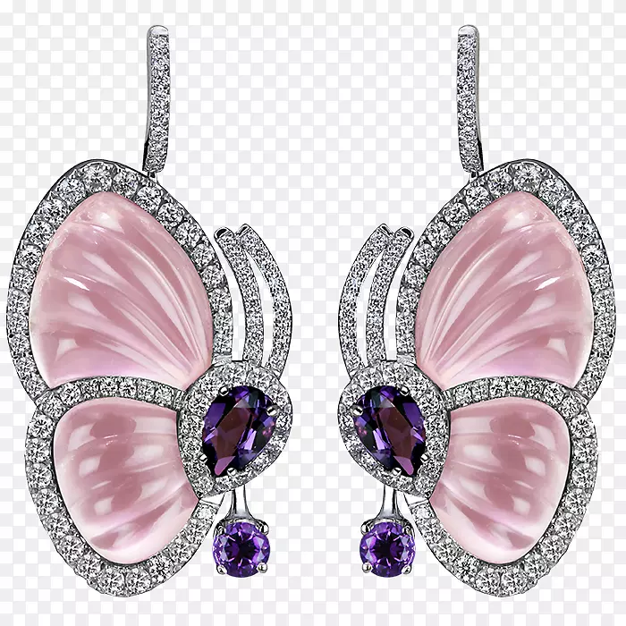 耳环紫水晶珠宝雅各布&同耳环