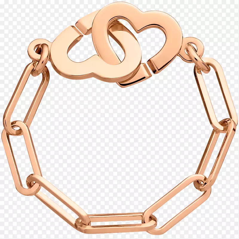 金钻石首饰粉红色戒指链