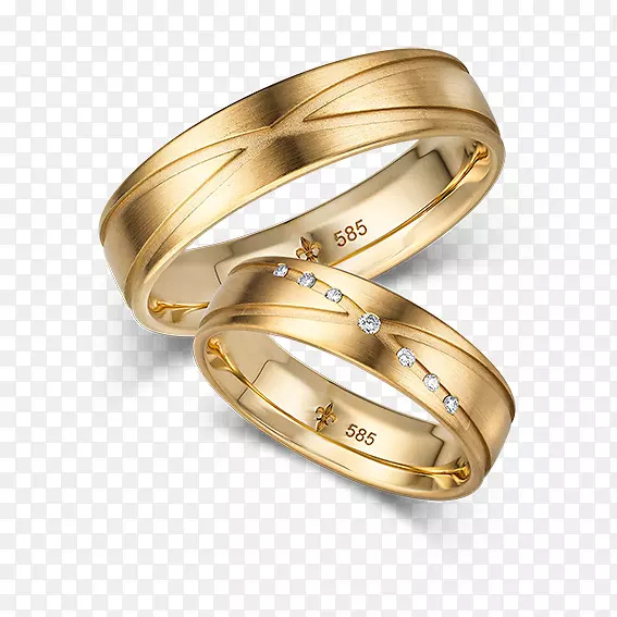 结婚戒指银金珠宝戒指