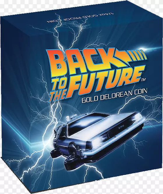 DeLorean DMC-12 Perth Mint Dr.埃米特布朗回到未来的硬币-回到未来，德洛伦
