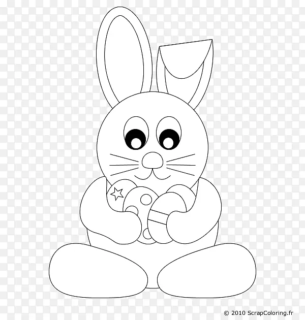复活节兔子彩绘儿童兔子-复活节