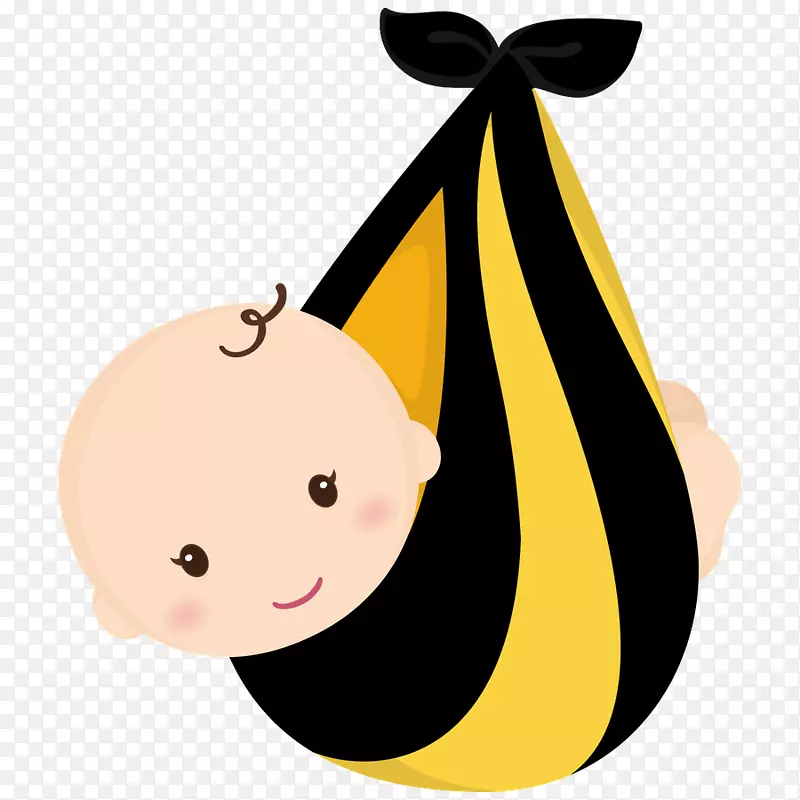 小蜜蜂婴儿淋浴夹艺术男孩-蜜蜂