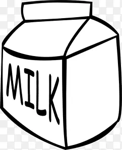 巧克力牛奶剪辑艺术-牛奶剪贴画
