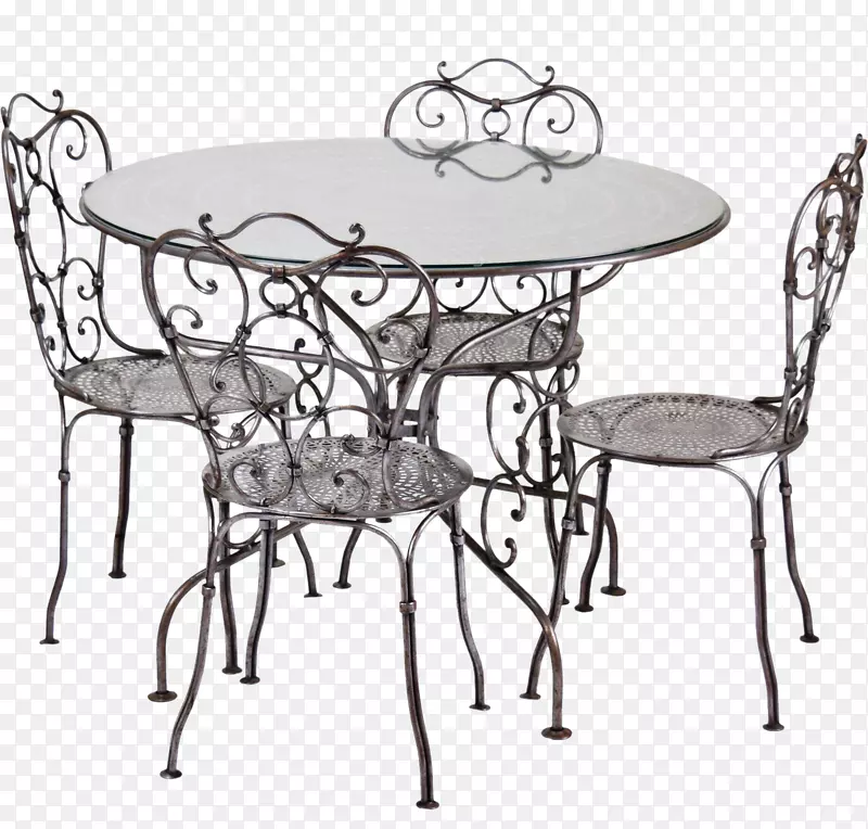 椅桌铁家具钢椅