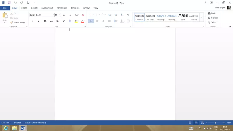 Microsoft Word Microsoft Office 2013文档页脚