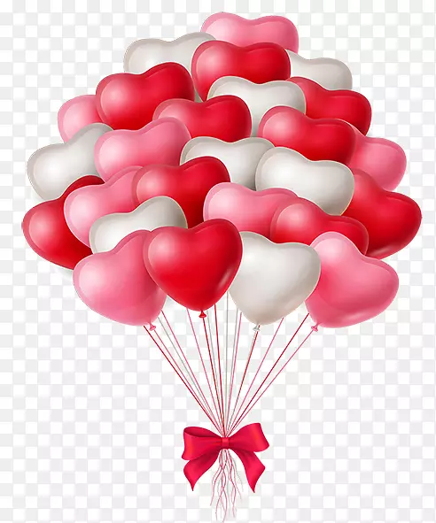 气球心脏png图片剪辑艺术情人节气球