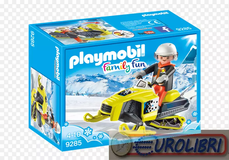 Playmobil雪橇建筑玩具行动和玩具数字-玩具