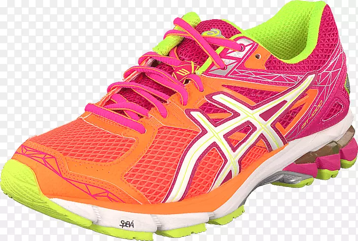Asics鞋运动鞋阿迪达斯耐克-粉红色橙色